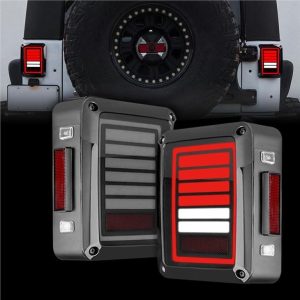 Morsun 12V φως ουρών των οδηγήσεων αυτοκινήτων για το jeep wrangler 2007-2015 JK καπνιστός μαύρος σαφής φακός