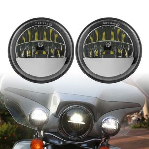 Morsun 4.5inch φως ομίχλης των οδηγήσεων για τη λάμπα ομίχλης μοτοσικλετών ολίσθησης οδών Harley