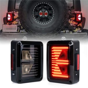 Morsun αξεσουάρ αυτοκινήτου πίσω φως στροφή σήμα λαμπτήρα για 07-15 Jeep JK Wrangler