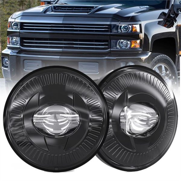 Morsun Front Driving Bumper Round LED Fog Light For Chevrolet Chevy 07-15 Silverado 14-15