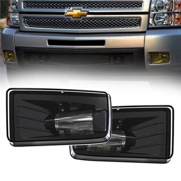 Προβολέας προβολέων Morsun Square LED Fog Lights για Chevy GMC SILVERADO 07-16 Silverado