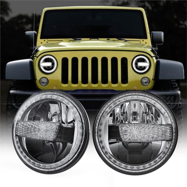 Προβολέας Morsun Unique Design Round Headlamp With Halo For Jeep Wrangler Jk