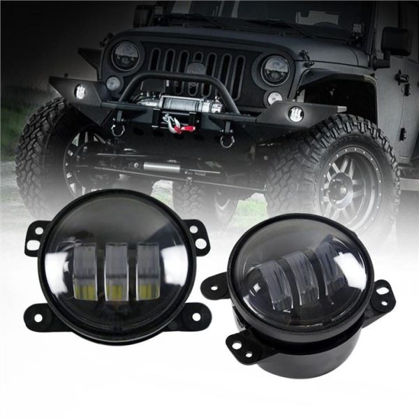 Morsun μαύρο χρώμιο LED στρογγυλό προβολέα για τζιπ Wrangler JK TJ LJ