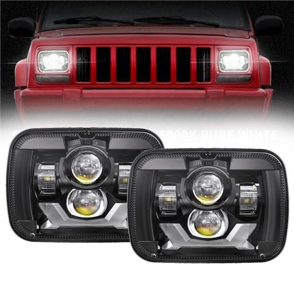 Προβολείς Rectangula 5x7 Led Jeep Cherokee XJ Jeep Wrangler YJ Truck GMC Προβολείς